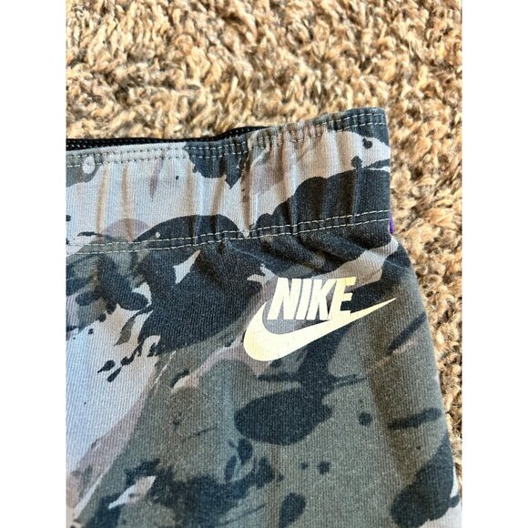 NIKE Leg-A-See Sportswear (WOMENS SMALL) Gray Camo Tight Leggings 91615-065 - Picture 3 of 7